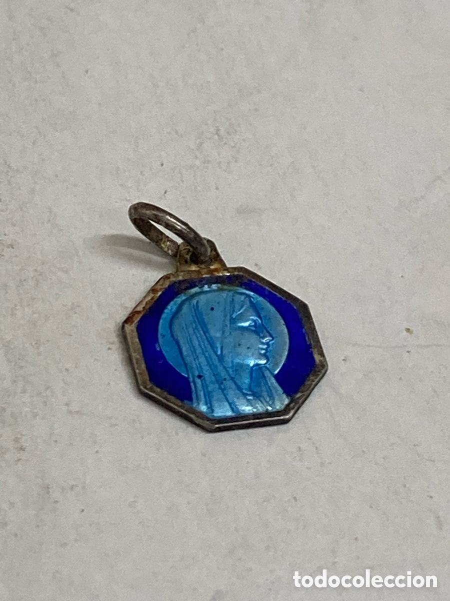 Antig&uuml;edades: Medalla de plata religiosa C414 - Foto 1