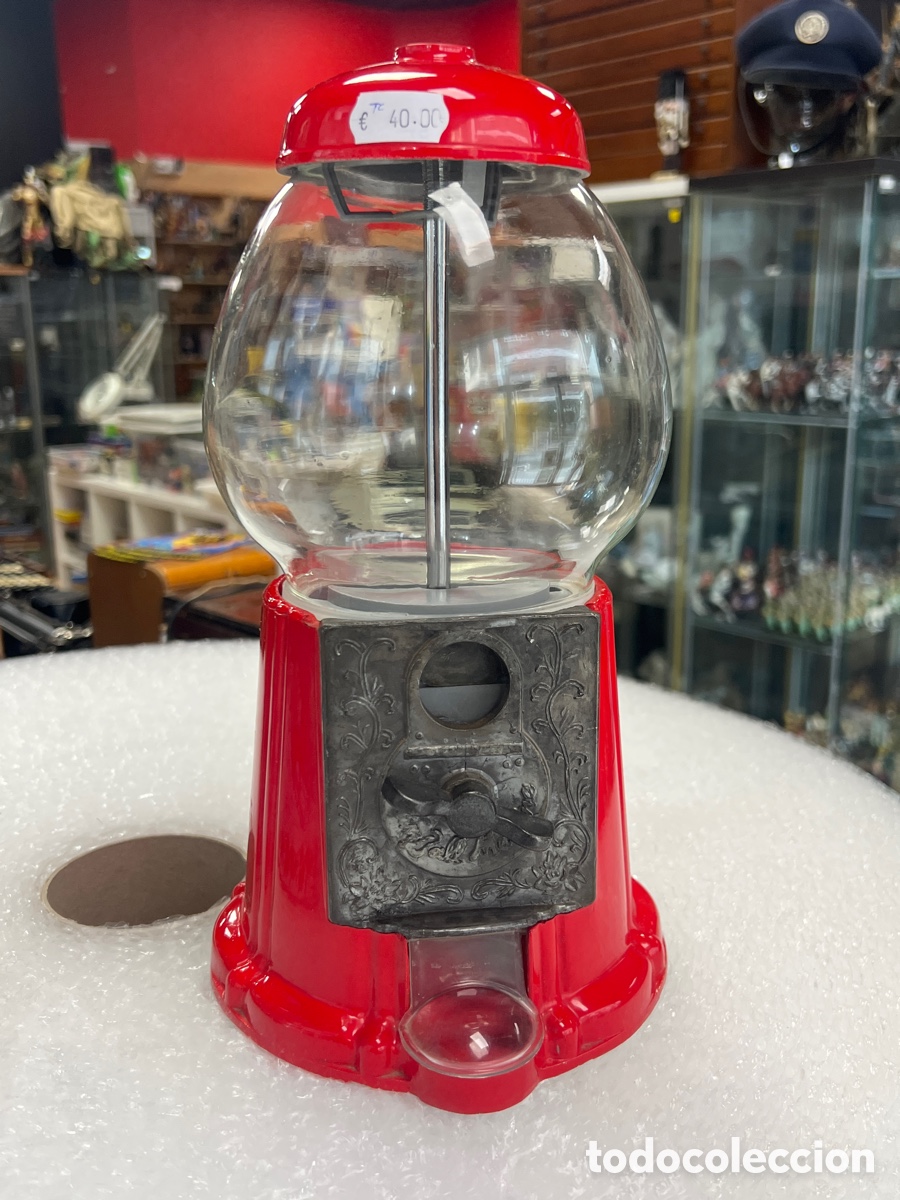 Antig&uuml;edades: MAQUINA DE CHICLES DE BOLA 20 cm funcionando - Foto 1