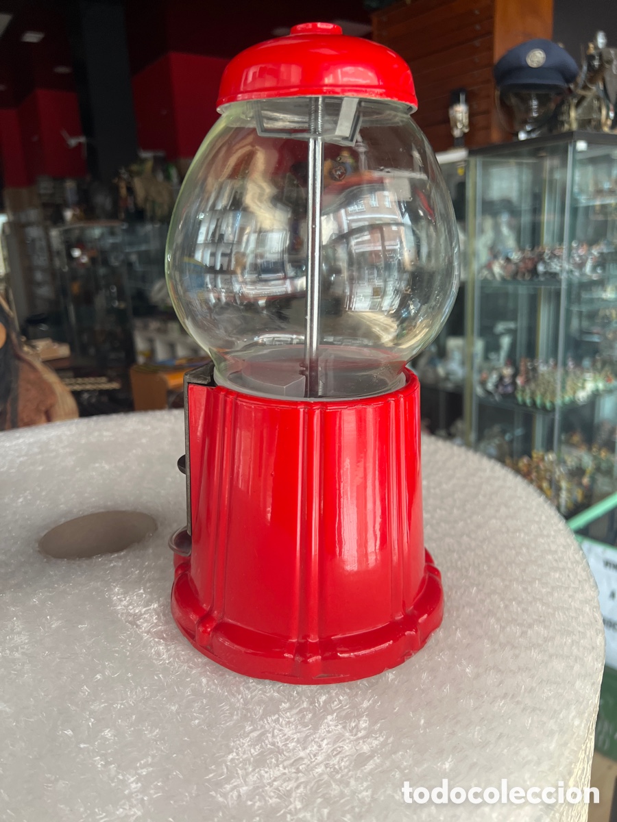 Antig&uuml;edades: MAQUINA DE CHICLES DE BOLA 20 cm funcionando - Foto 4