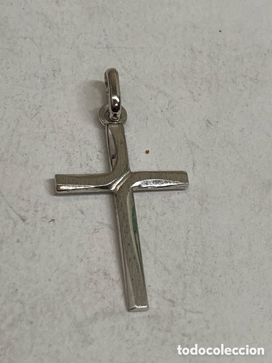 Antig&uuml;edades: Cruz de plata religiosa C414 - Foto 1