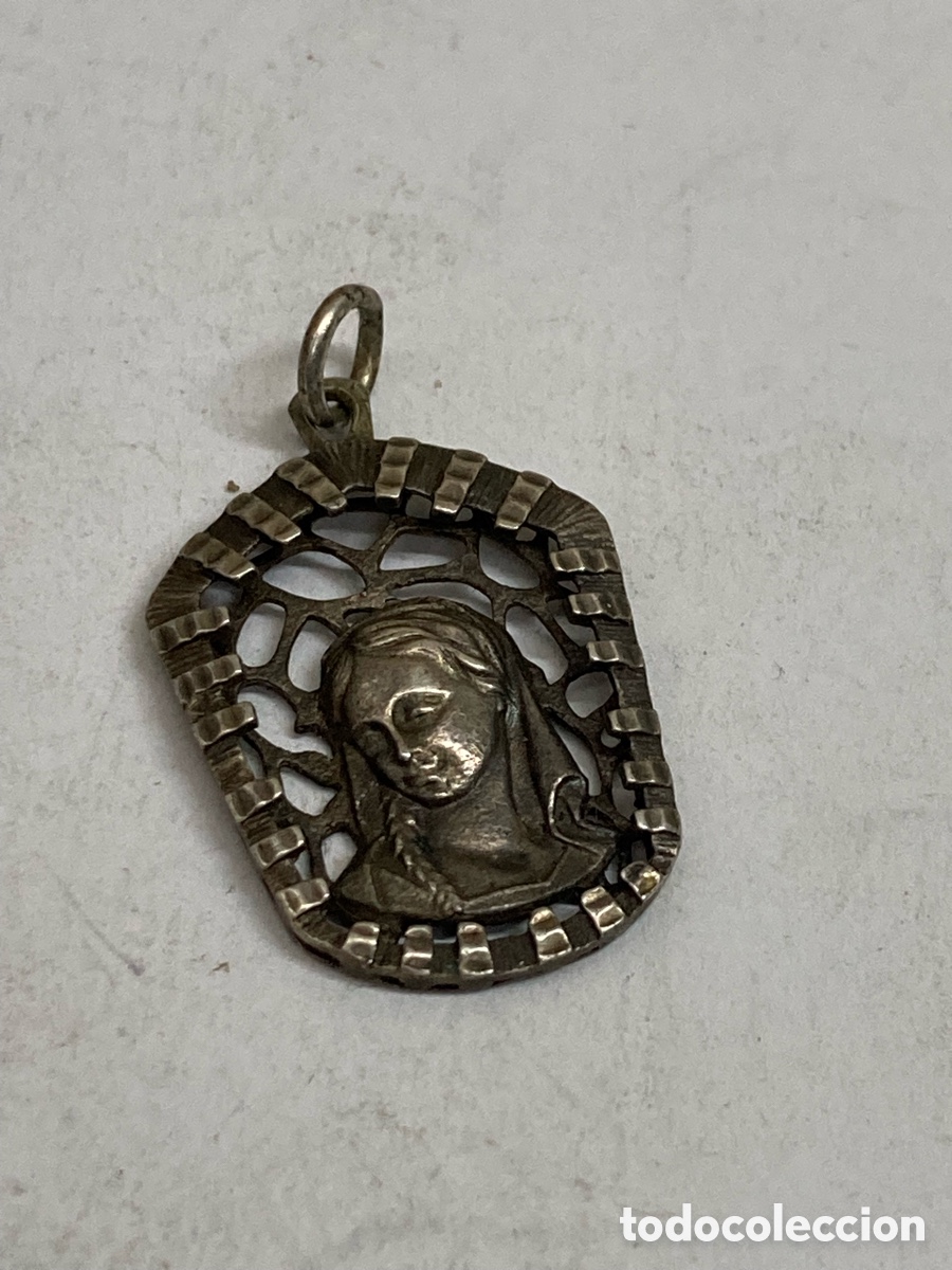 Antig&uuml;edades: Medalla de plata religiosa C414 - Foto 1