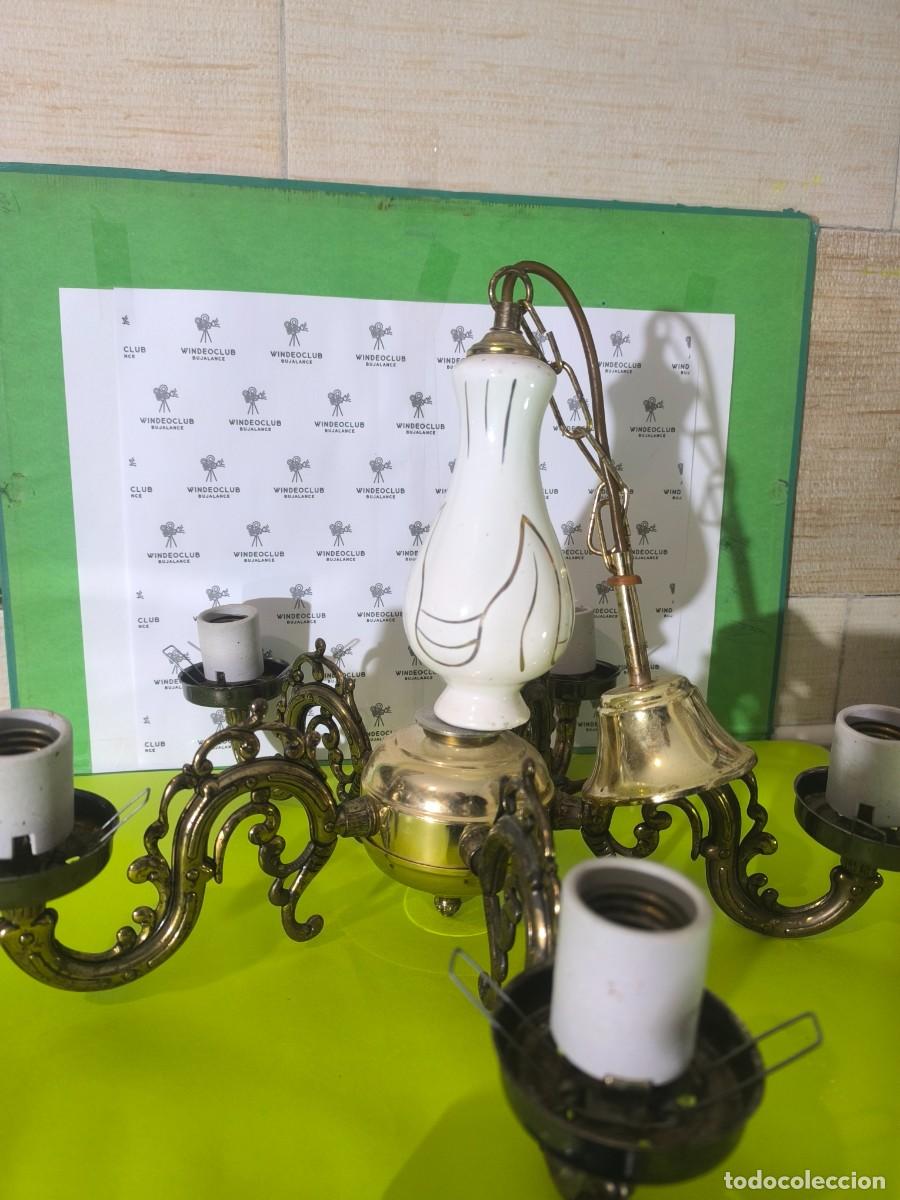 Antig&uuml;edades: LAMPARA DE TECHO VINTAGE DE 5 BRAZOS - Foto 1