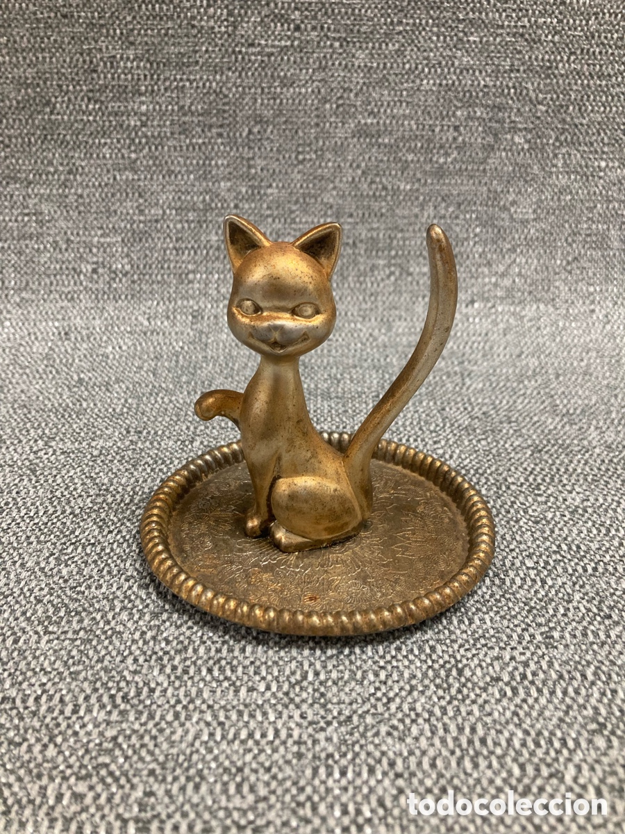 Antig&uuml;edades: Figura Gato Bronce Decoracion - Foto 1