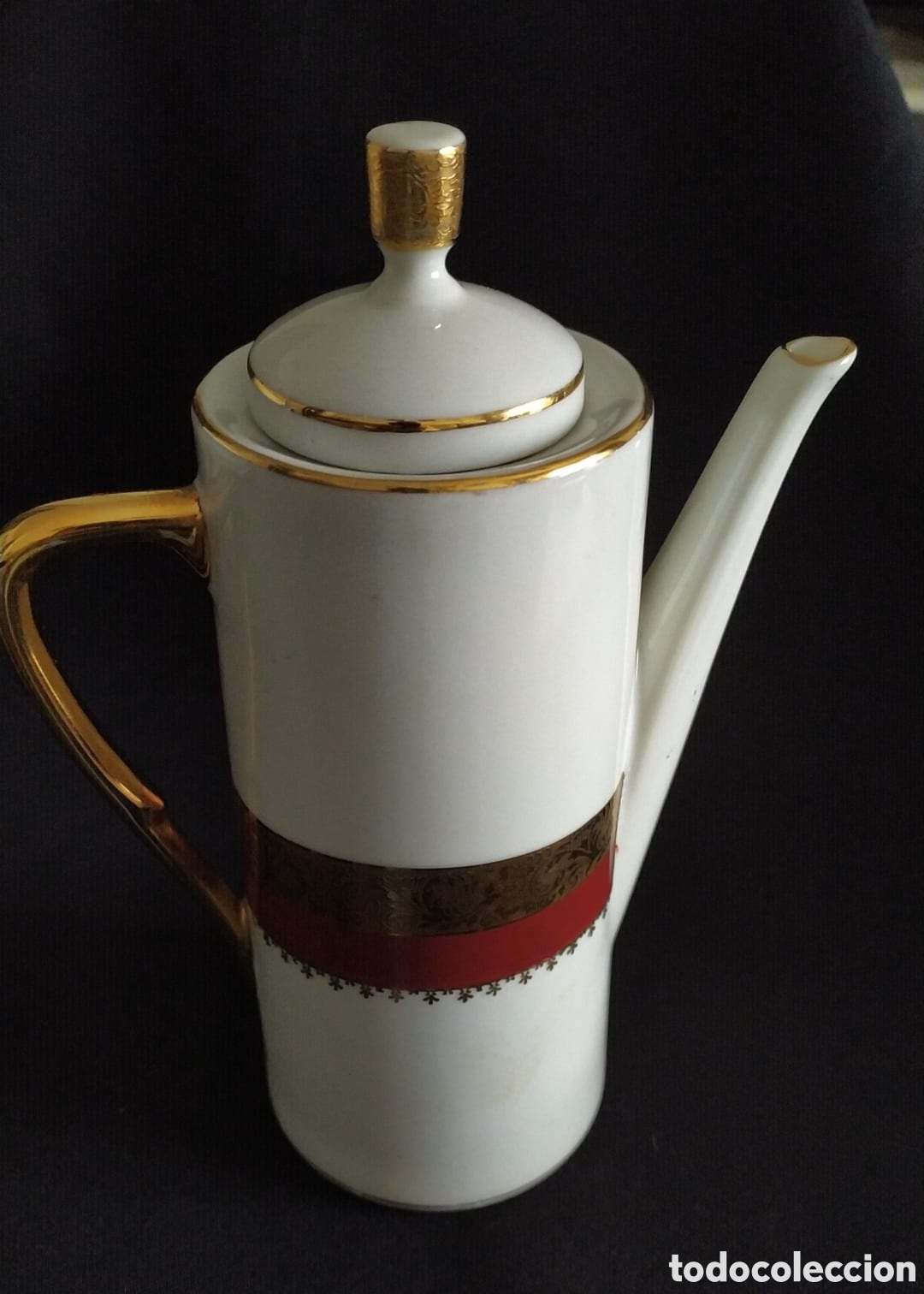 Antig&uuml;edades: CAFETERA PORCELANA LIMOGES - Foto 1