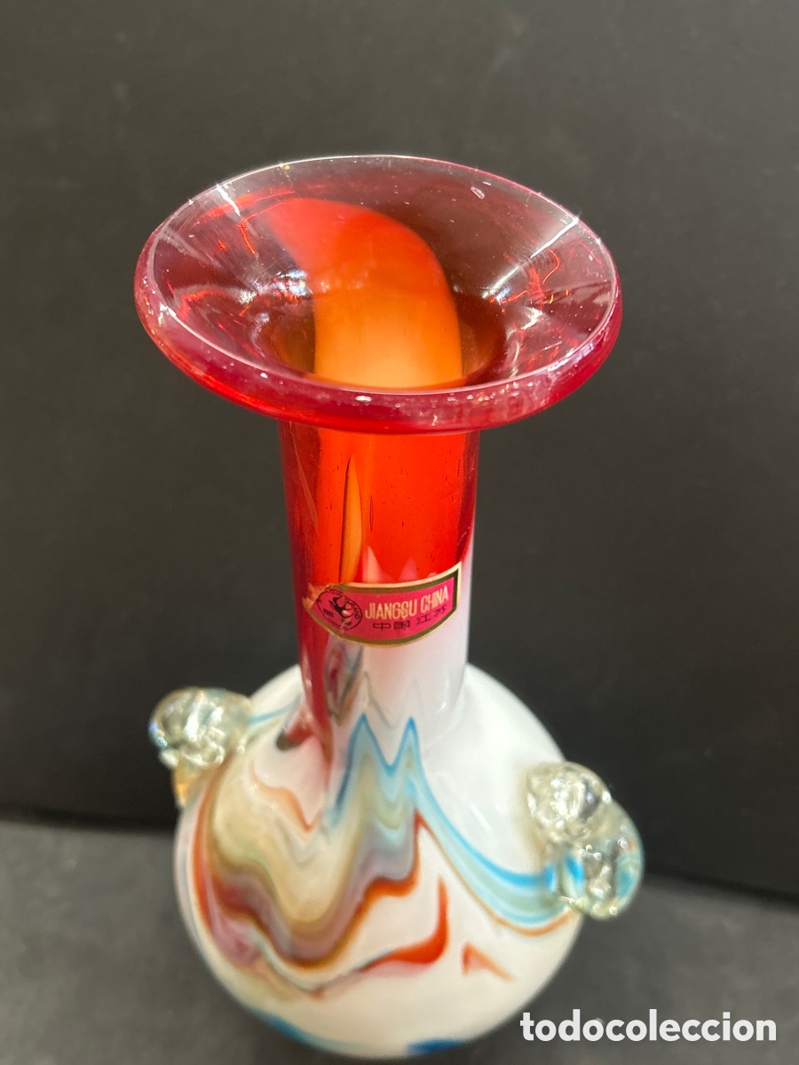 Antig&uuml;edades: Jarr&oacute;n florero JIANGSU CHINA, 23cm - Foto 2