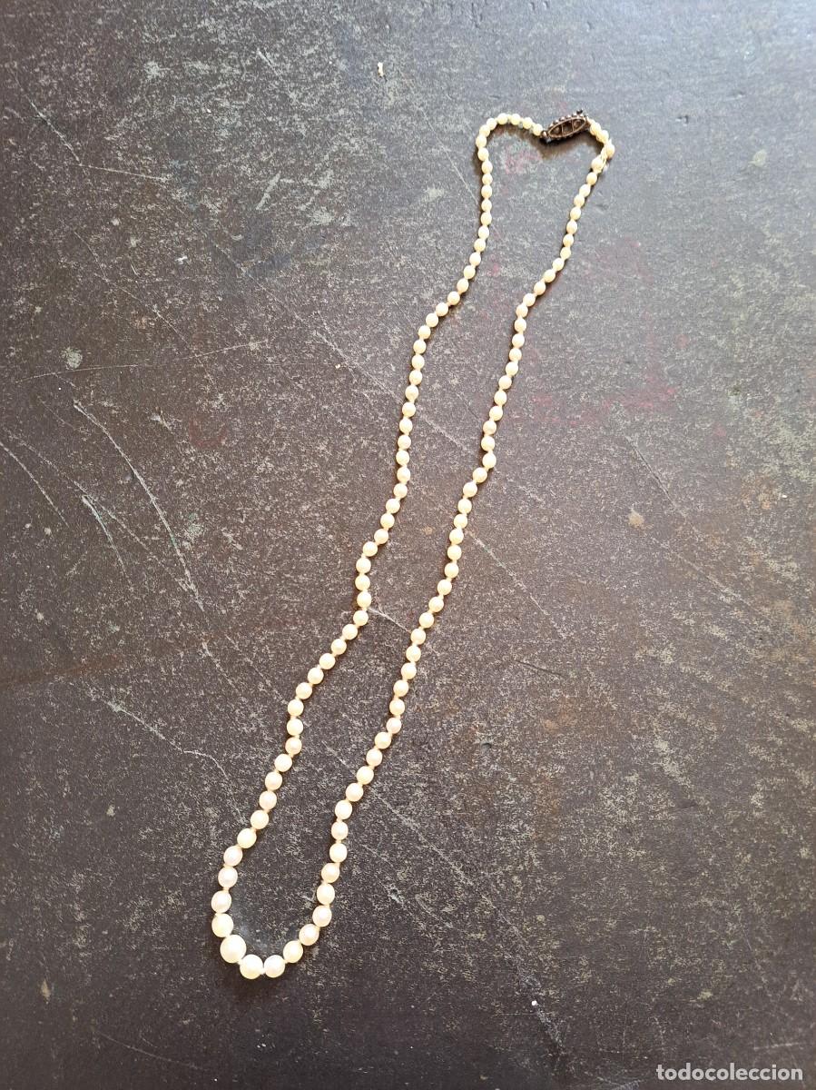 Antig&uuml;edades: Plata. Collar Art Deco con perlas. Plata 935 - Foto 2