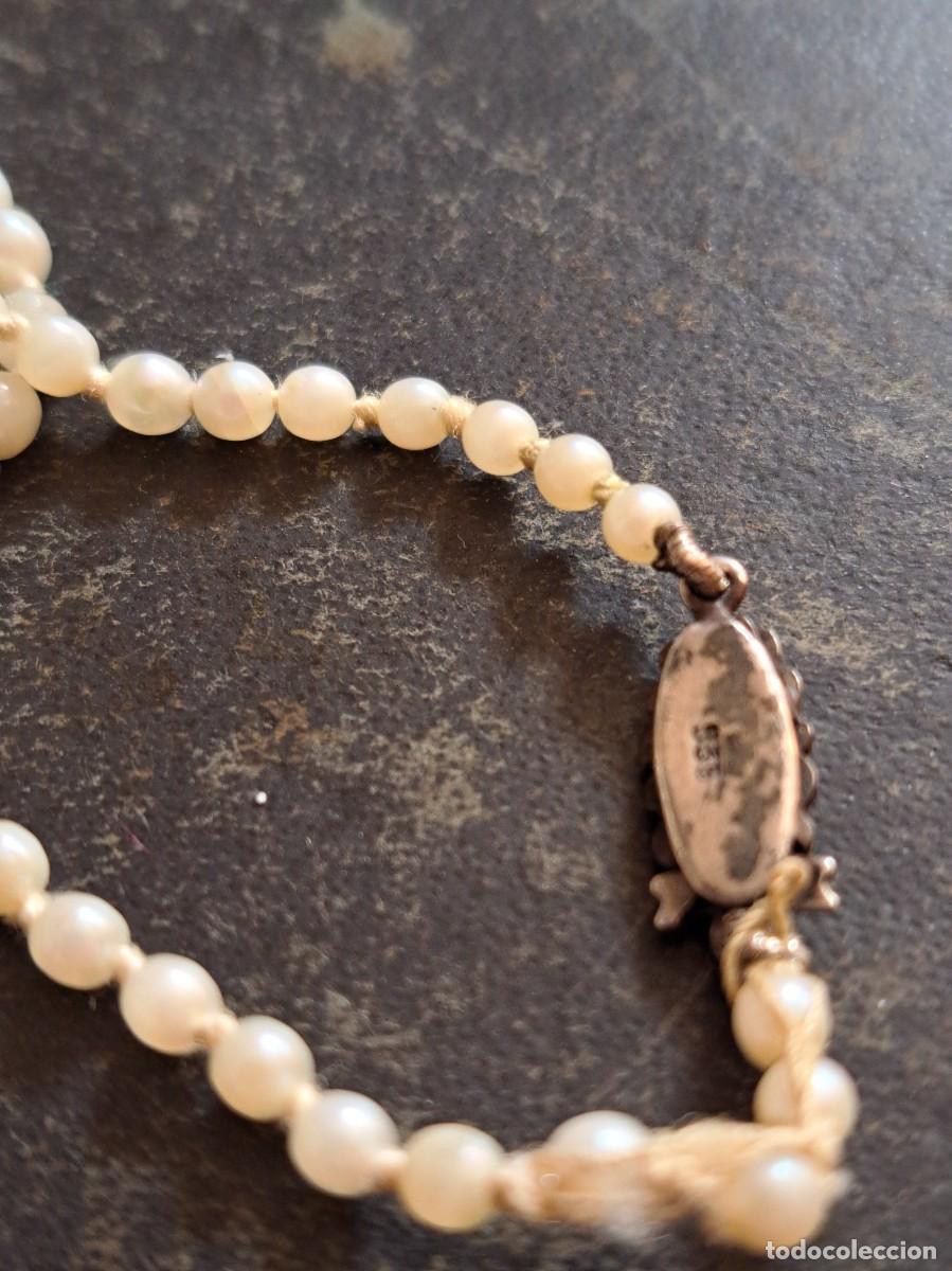 Antig&uuml;edades: Plata. Collar Art Deco con perlas. Plata 935 - Foto 4