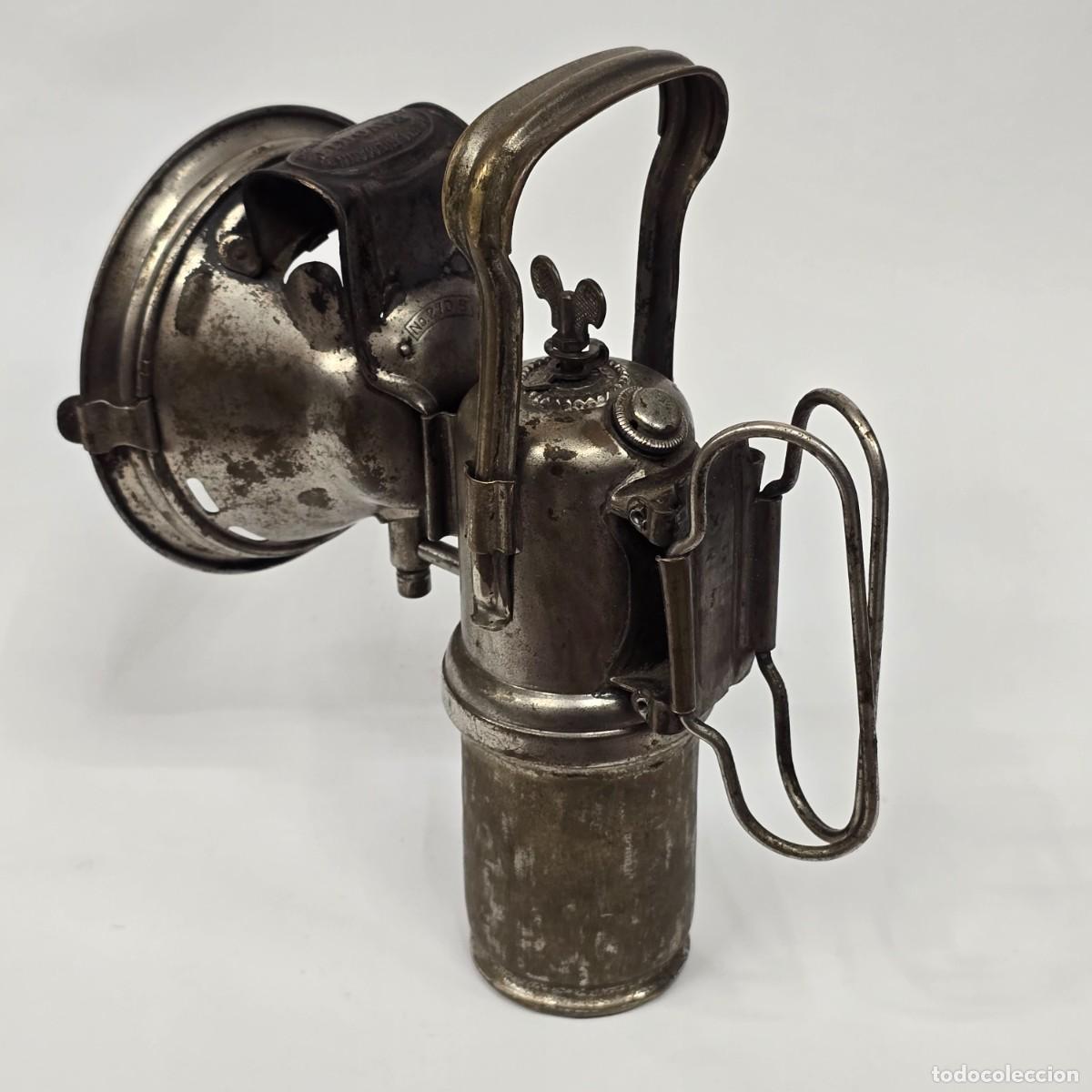 Antig&uuml;edades: Antiguo farol de carburo - Foto 3