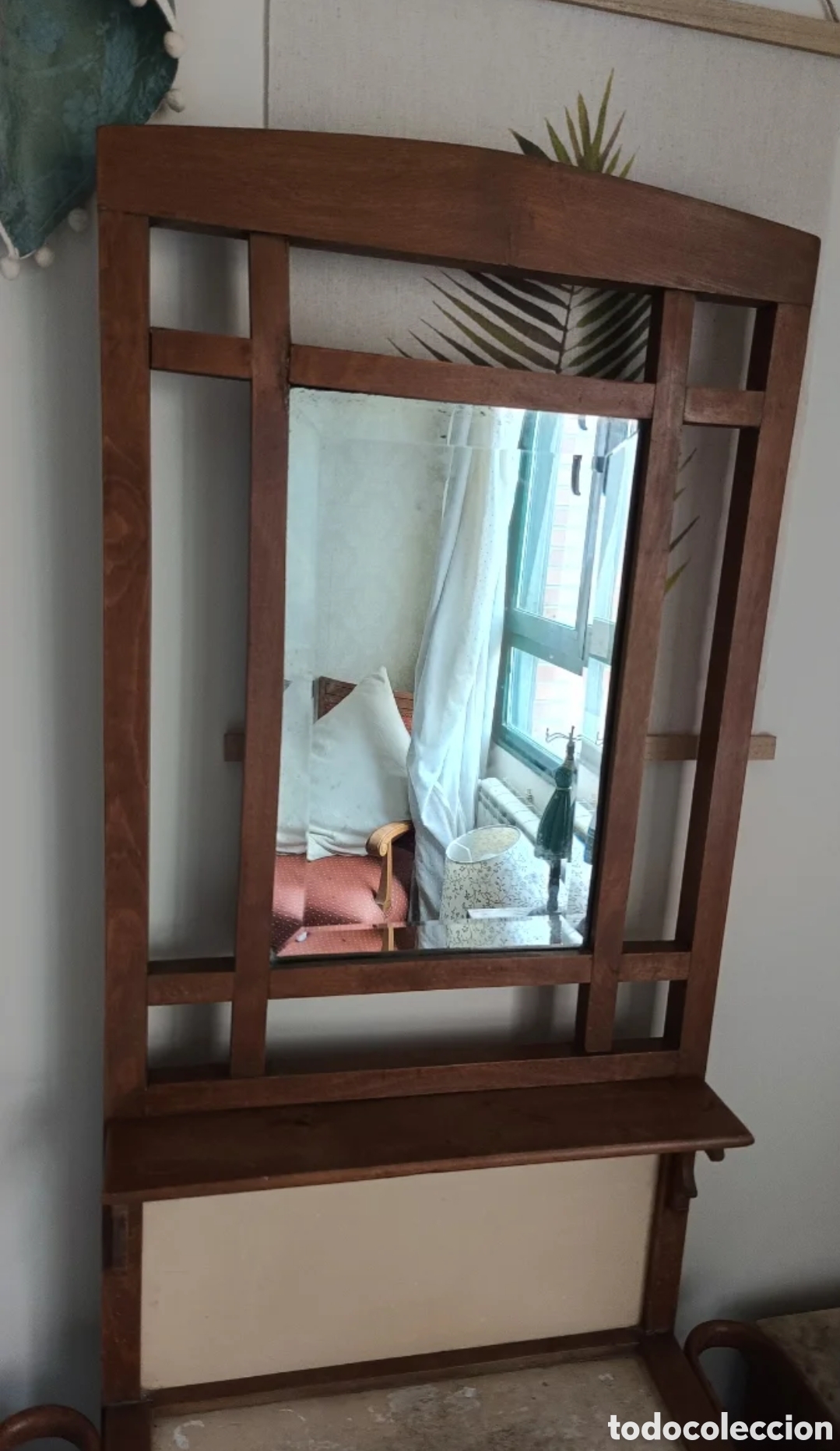 Antig&uuml;edades: Mueble lavabo antiguo de madera - Foto 2
