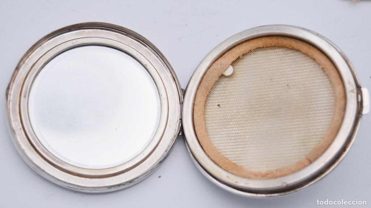 Antig&uuml;edades: Polvera antigua de plata .835 - Foto 9