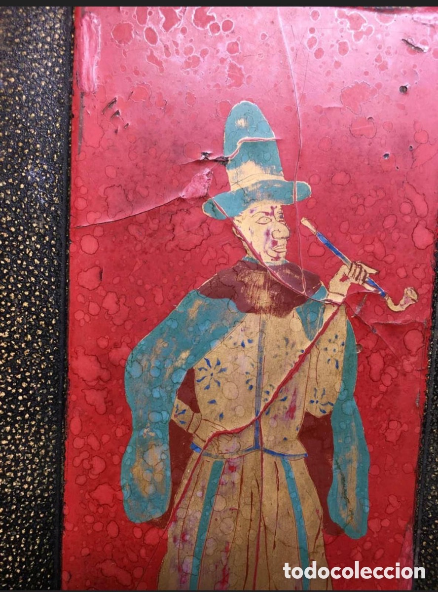 Antig&uuml;edades: Caja Oriental Lacada - Foto 2