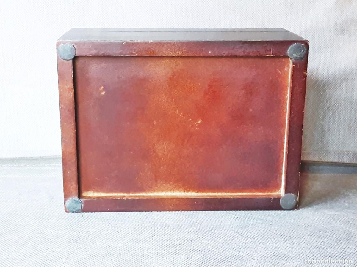 Antig&uuml;edades: GUASCH CAJA ESTUCHE EN MADERA EBANO - Foto 6