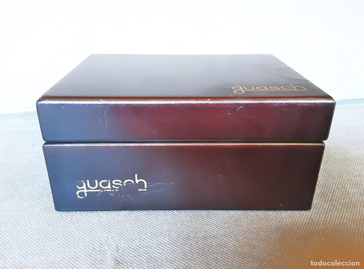 Antig&uuml;edades: GUASCH CAJA ESTUCHE EN MADERA EBANO - Foto 7