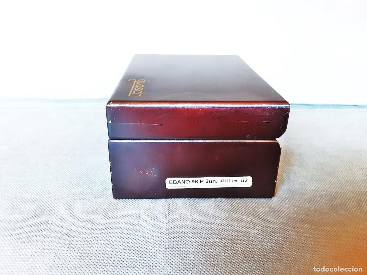 Antig&uuml;edades: GUASCH CAJA ESTUCHE EN MADERA EBANO - Foto 10