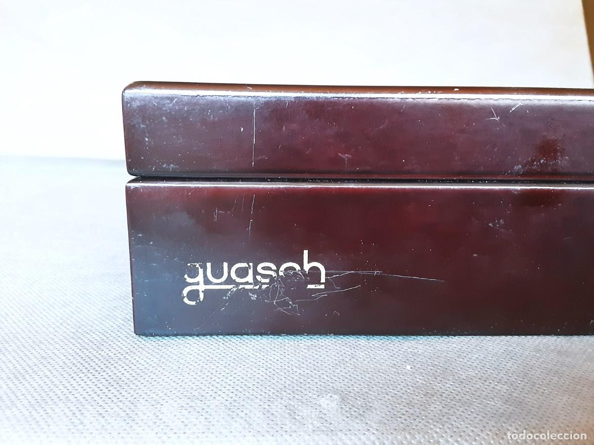 Antig&uuml;edades: GUASCH CAJA ESTUCHE EN MADERA EBANO - Foto 11