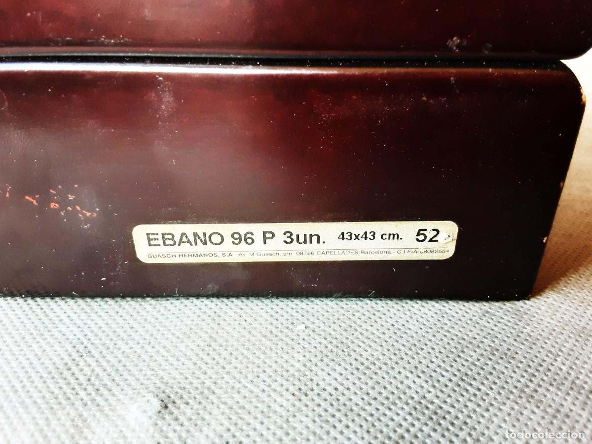 Antig&uuml;edades: GUASCH CAJA ESTUCHE EN MADERA EBANO - Foto 12