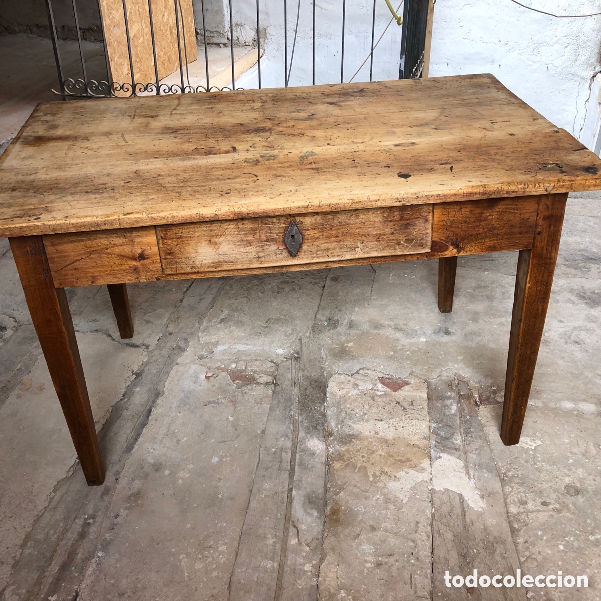 Antig&uuml;edades: MESA TOCINERA DE COCINA ANTIGUA RESTAURADA - Foto 2