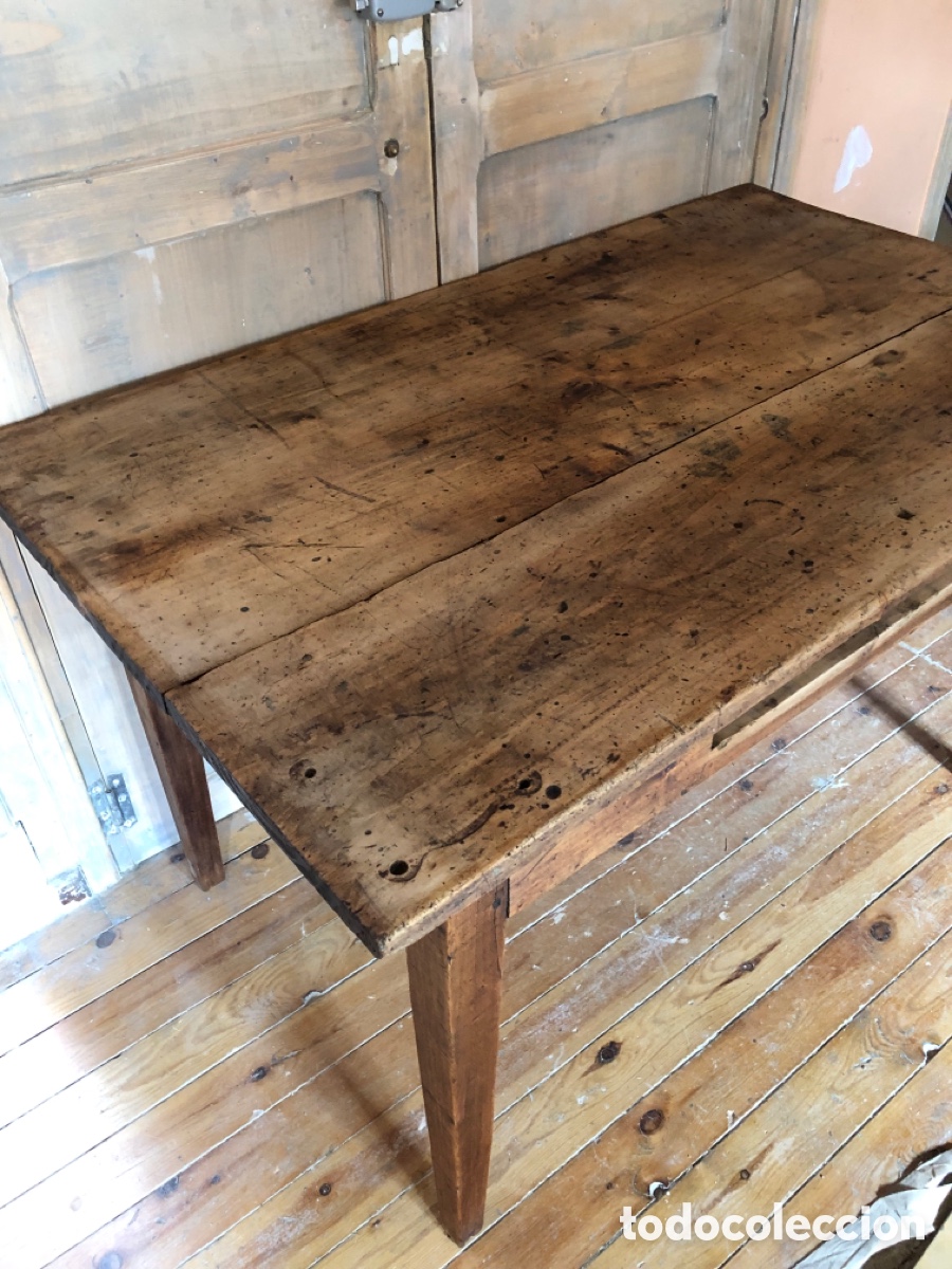 Antig&uuml;edades: MESA TOCINERA DE COCINA ANTIGUA RESTAURADA - Foto 7