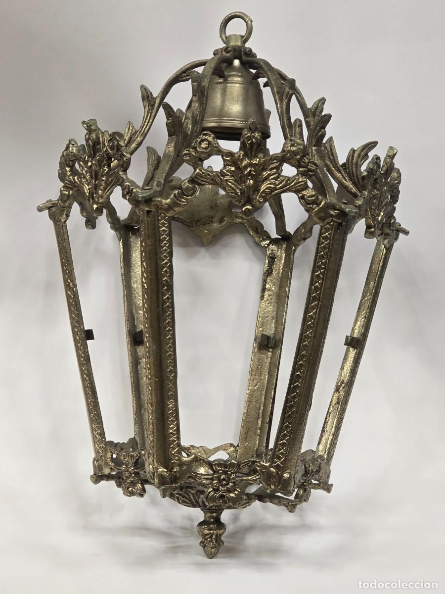Antig&uuml;edades: Estructura farol de bronce - Foto 2