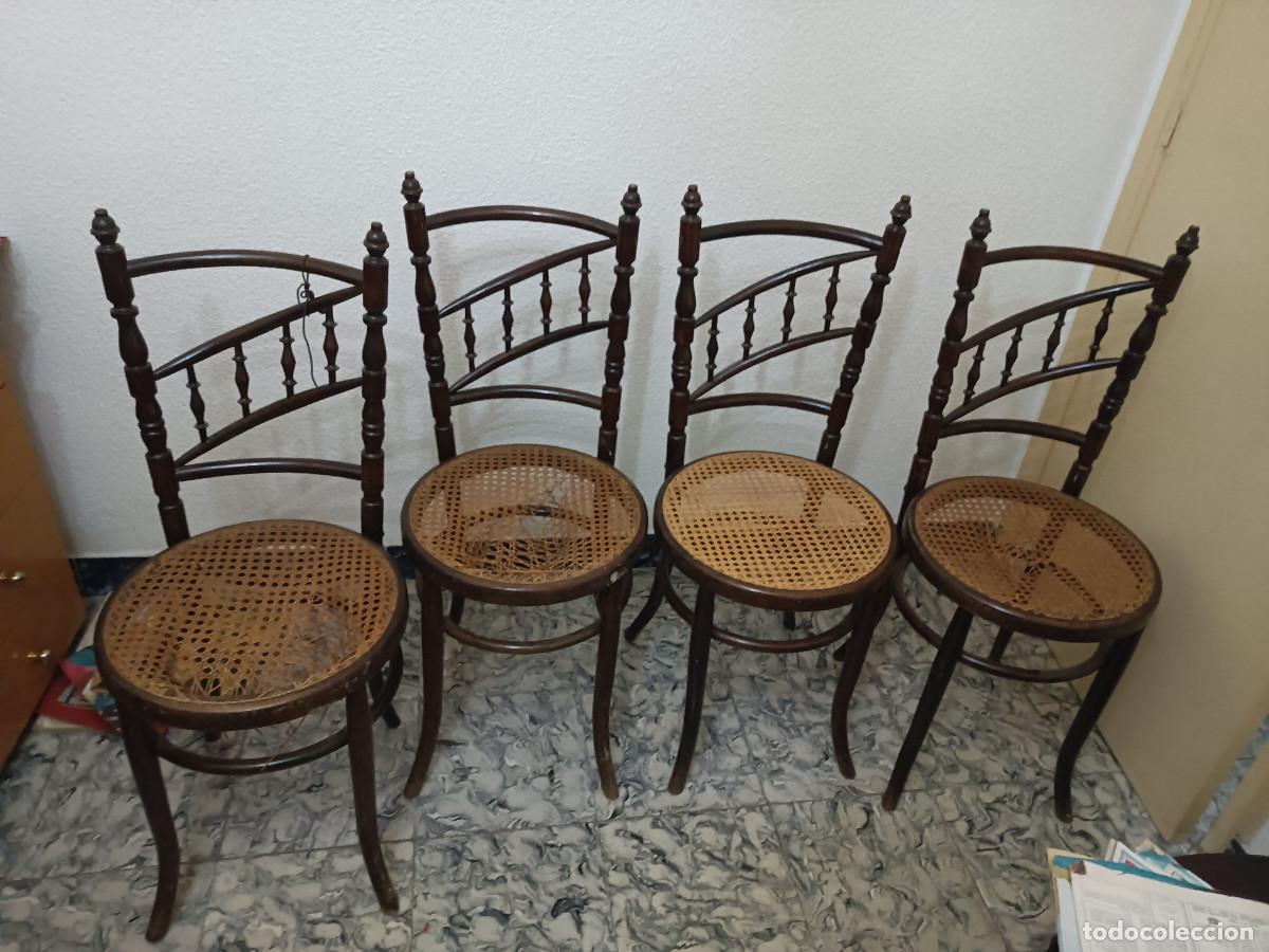 Antig&uuml;edades: 4 sillas para restaurar - Foto 1