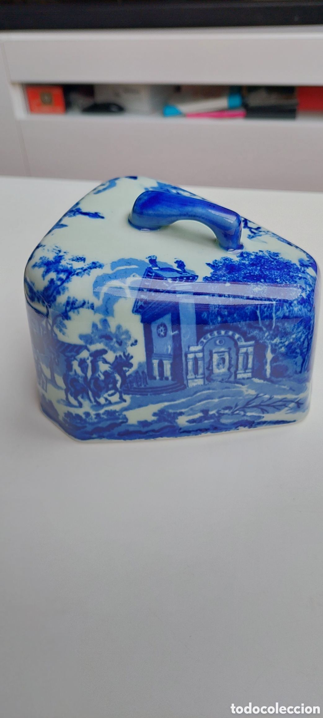 Antig&uuml;edades: Quesera Victoria Ware azul - Foto 6