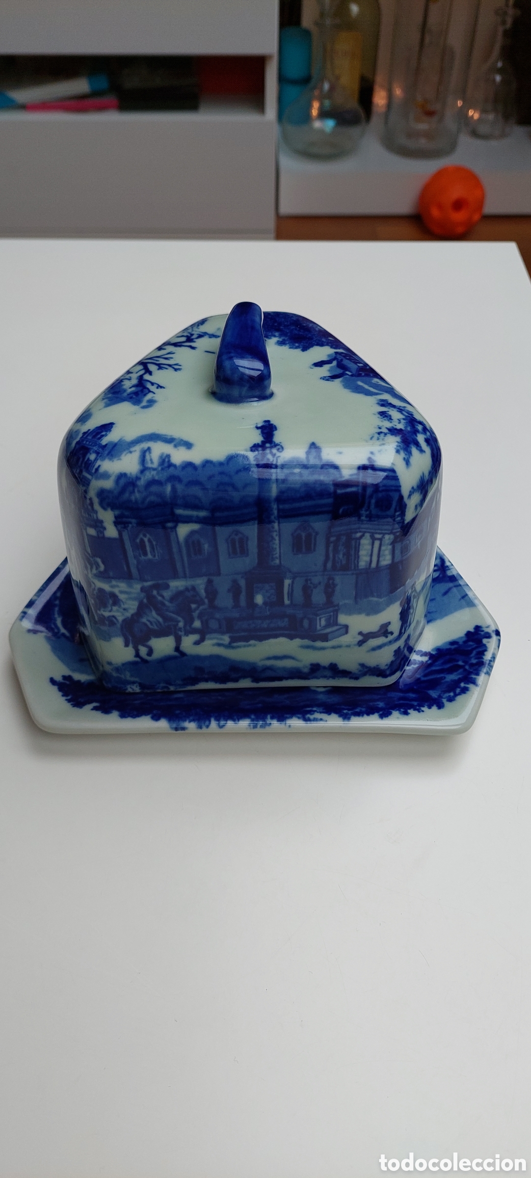 Antig&uuml;edades: Quesera Victoria Ware azul - Foto 10