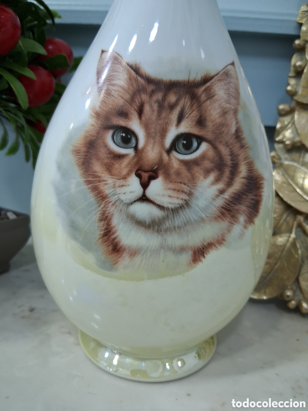 Antig&uuml;edades: Antigua botella de porcelana - Foto 2