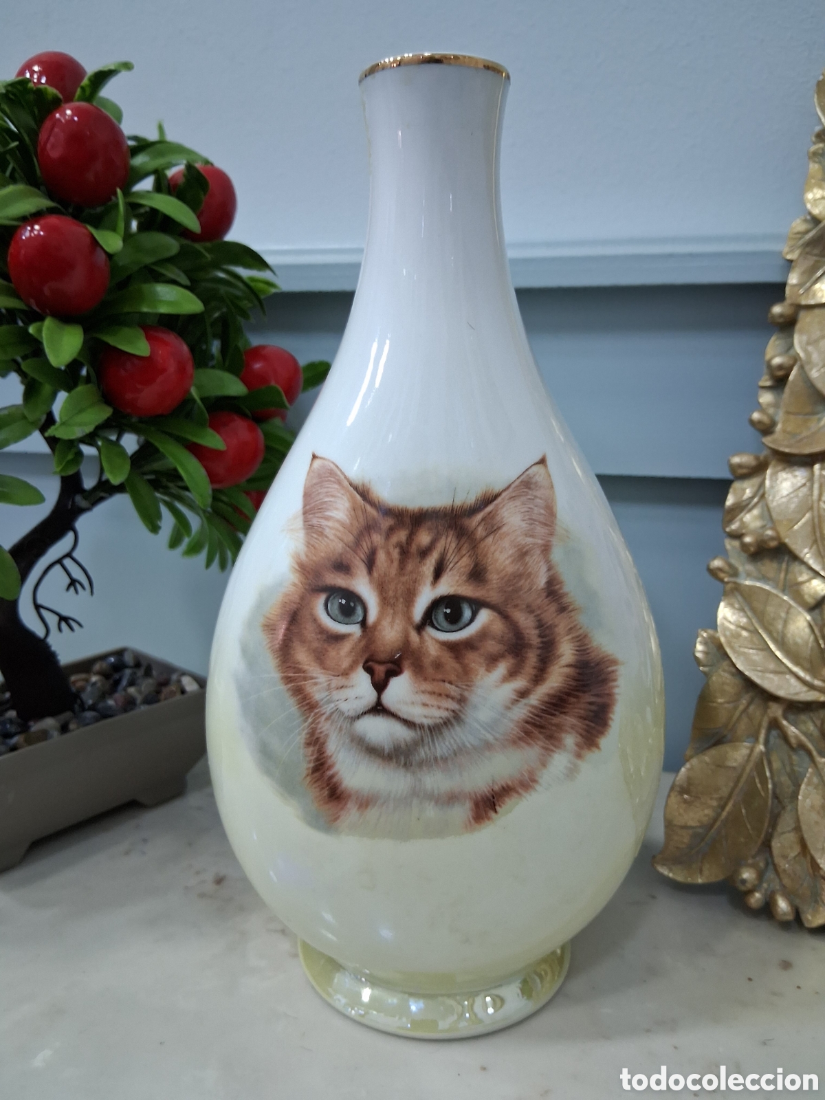 Antig&uuml;edades: Antigua botella de porcelana - Foto 1