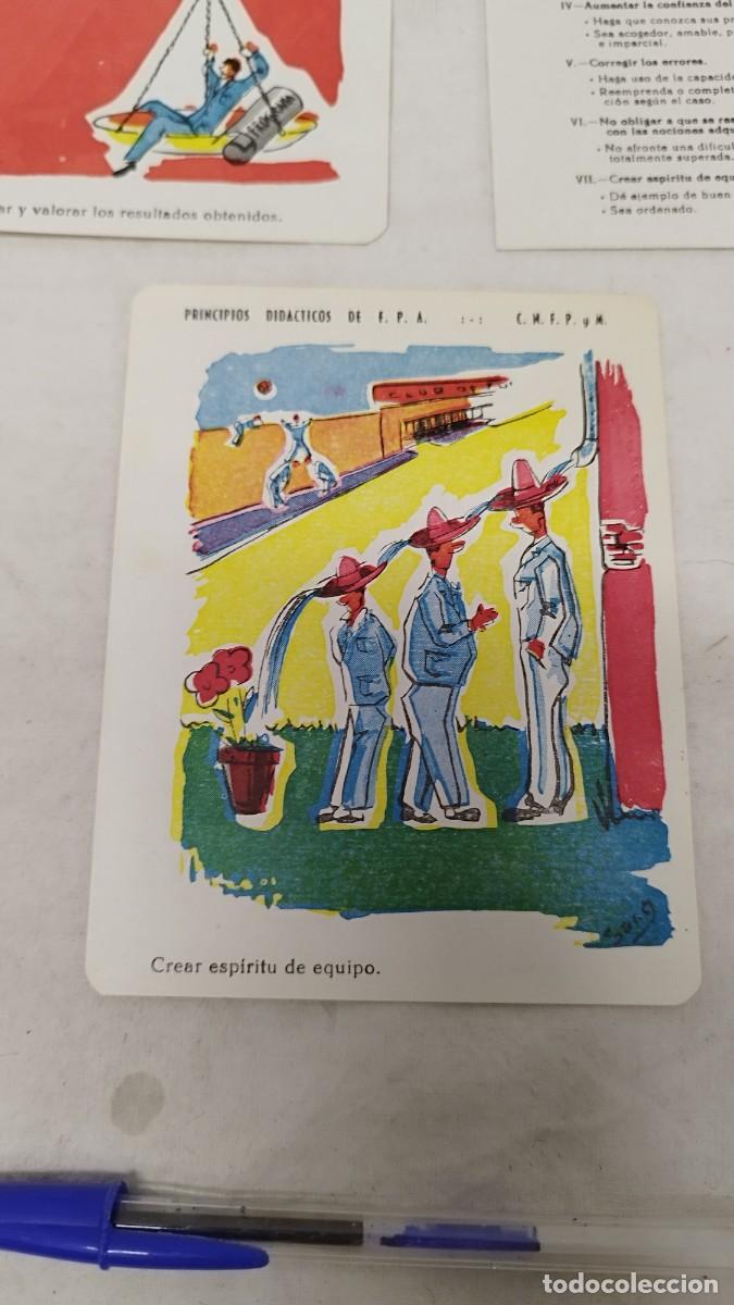 Antig&uuml;edades: 5 Antiguas tarjetas de principios did&aacute;cticos. - Foto 2