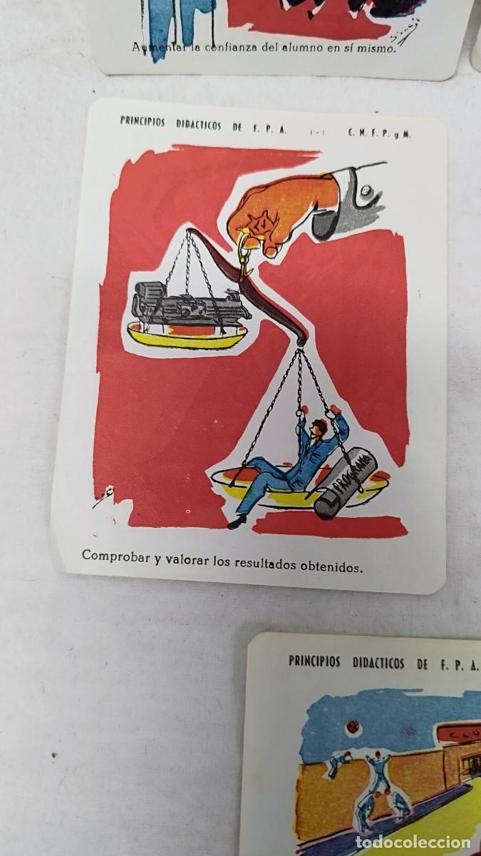Antig&uuml;edades: 5 Antiguas tarjetas de principios did&aacute;cticos. - Foto 4
