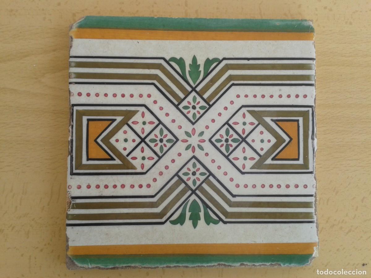 Antig&uuml;edades: A32 AZULEJO ANTIGUO MODERNISTA - Foto 1
