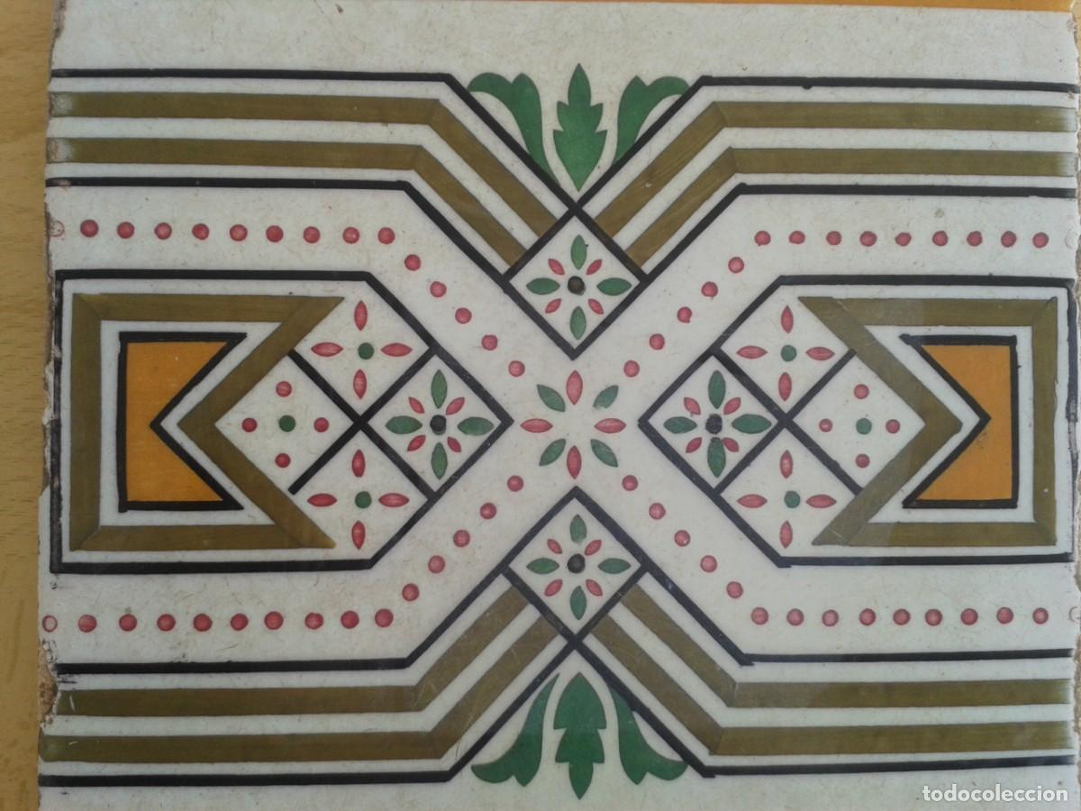 Antig&uuml;edades: A32 AZULEJO ANTIGUO MODERNISTA - Foto 3