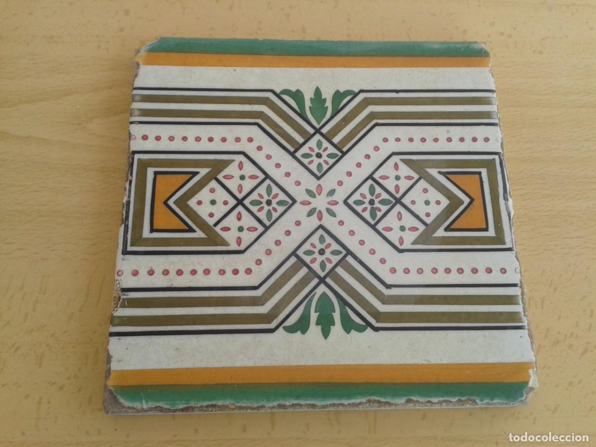 Antig&uuml;edades: A32 AZULEJO ANTIGUO MODERNISTA - Foto 4
