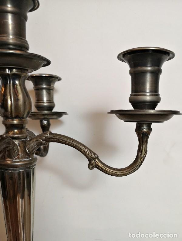 Antig&uuml;edades: Candelabro de Cinco Velas - Foto 5