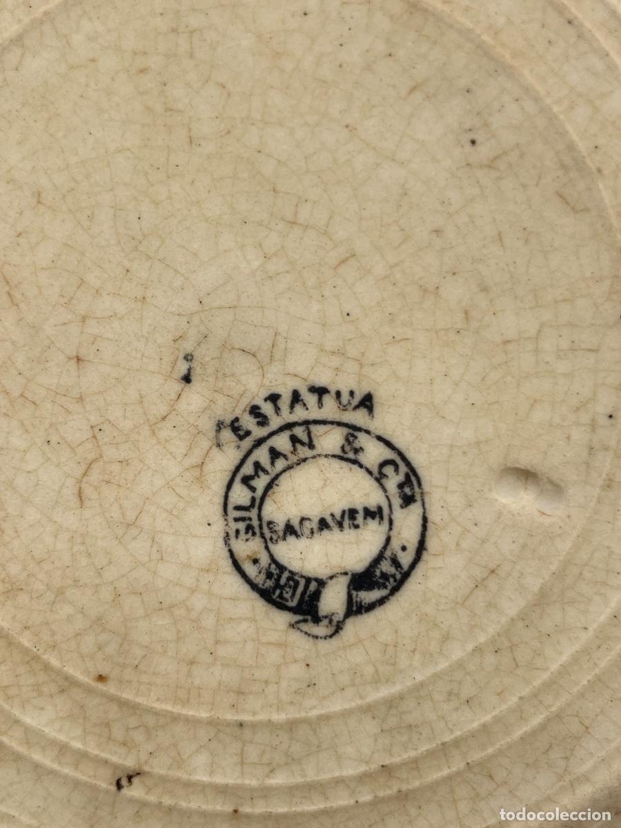 Antig&uuml;edades: Plato, decorado, 1900, Sagavem - Foto 7