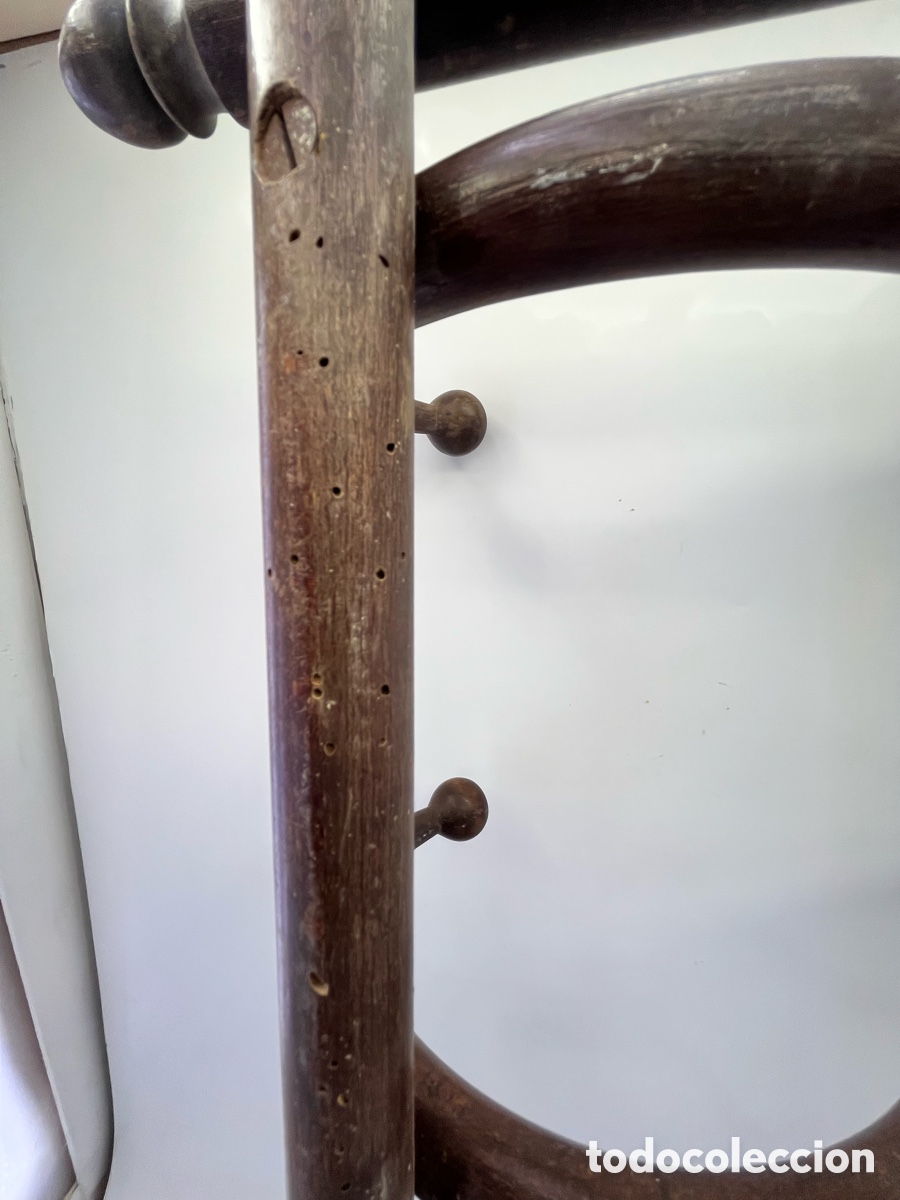Antig&uuml;edades: Percha estilo Thonet 4 brazos - 71,40 cm de largo - Foto 4
