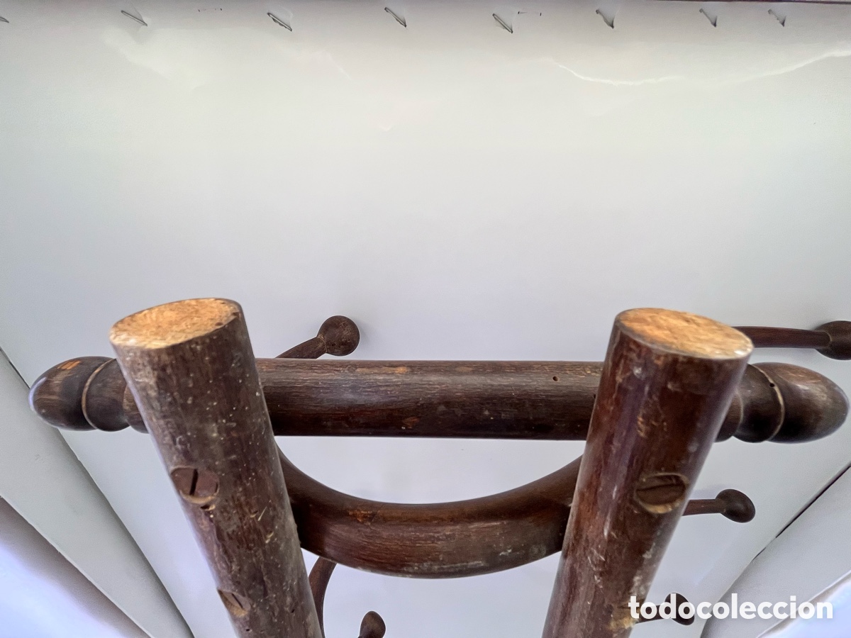 Antig&uuml;edades: Percha estilo Thonet 4 brazos - 71,40 cm de largo - Foto 5