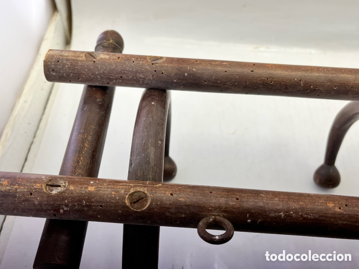 Antig&uuml;edades: Percha estilo Thonet 4 brazos - 71,40 cm de largo - Foto 14