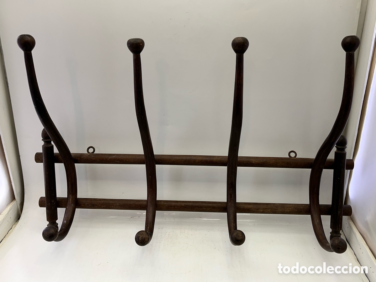 Antig&uuml;edades: Percha estilo Thonet 4 brazos - 71,40 cm de largo - Foto 6