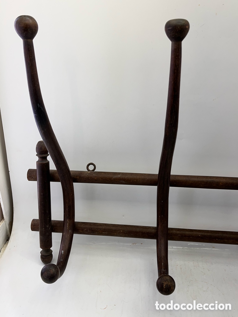 Antig&uuml;edades: Percha estilo Thonet 4 brazos - 71,40 cm de largo - Foto 7