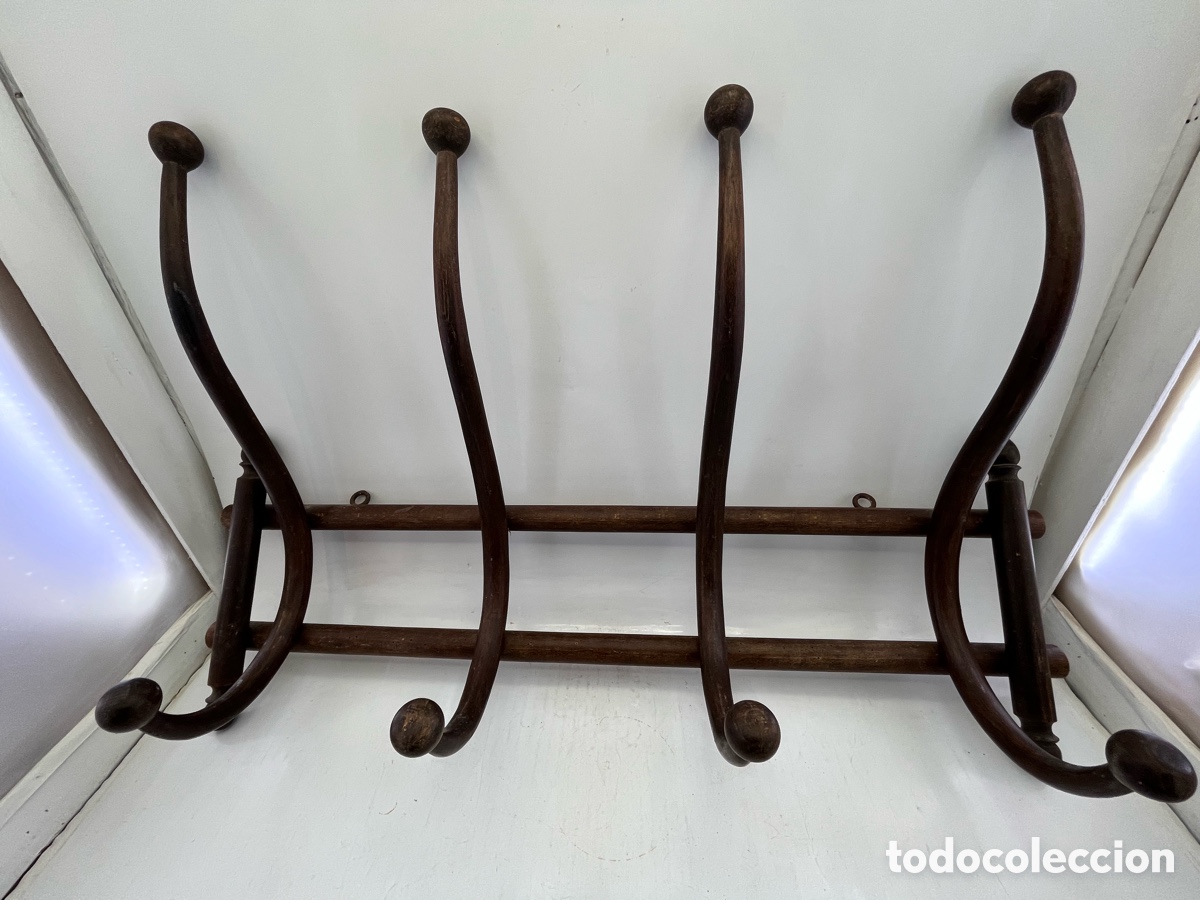 Antig&uuml;edades: Percha estilo Thonet 4 brazos - 71,40 cm de largo - Foto 10