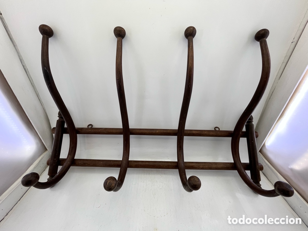 Antig&uuml;edades: Percha estilo Thonet 4 brazos - 71,40 cm de largo - Foto 11