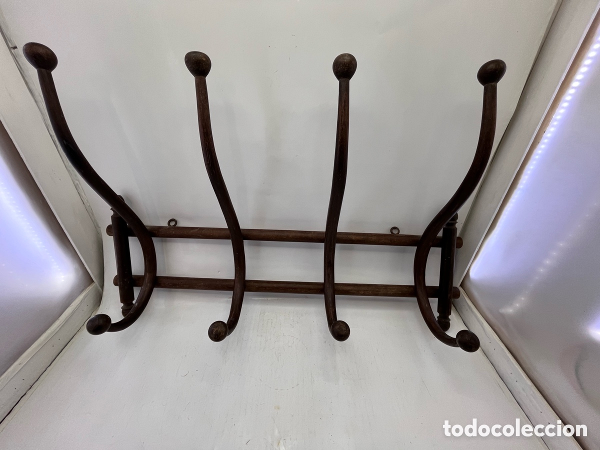 Antig&uuml;edades: Percha estilo Thonet 4 brazos - 71,40 cm de largo - Foto 1