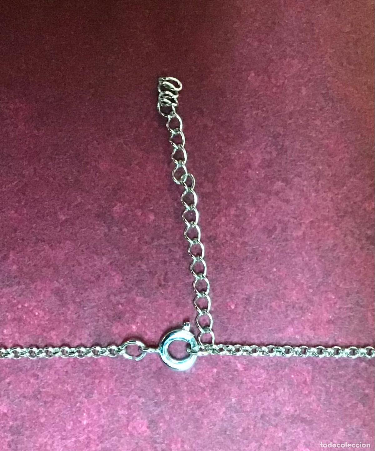 Antig&uuml;edades: C, COLGANTE DE PLATA CON CIRCONIO Y CADENA - Foto 4