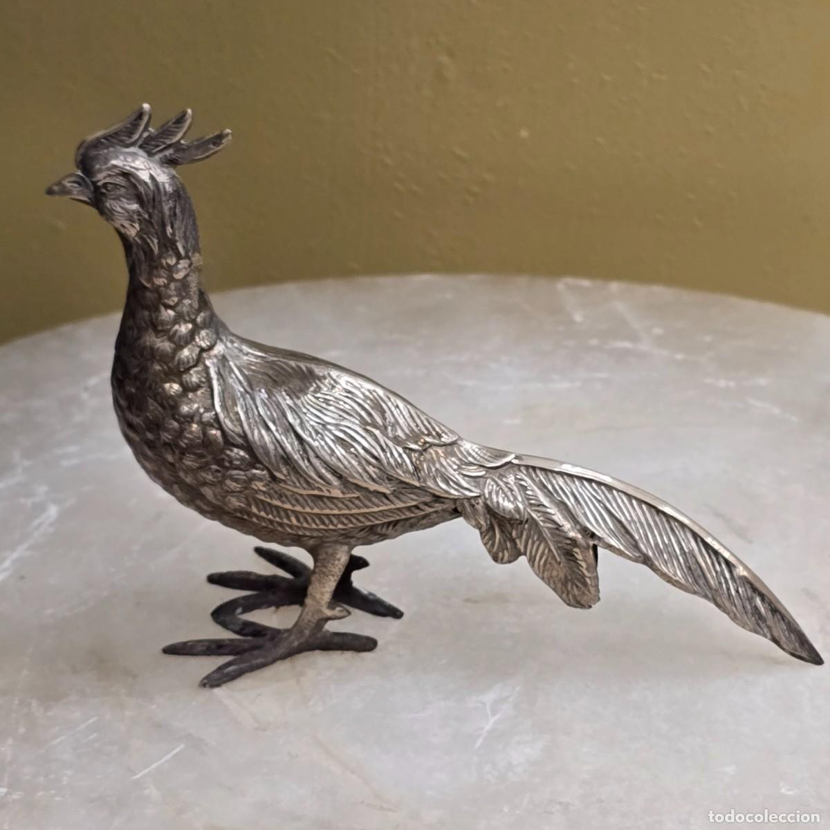 Antig&uuml;edades: Figura gallo de plata - Foto 4