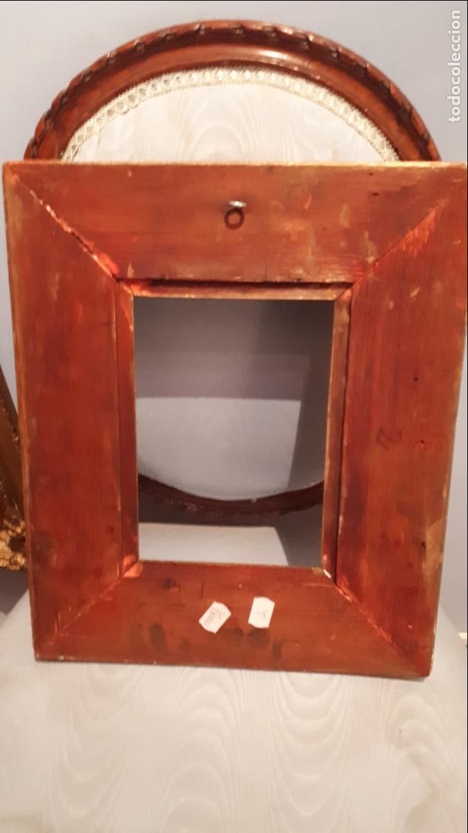Antig&uuml;edades: Marco dorado. SIGLO XIX. - Foto 7