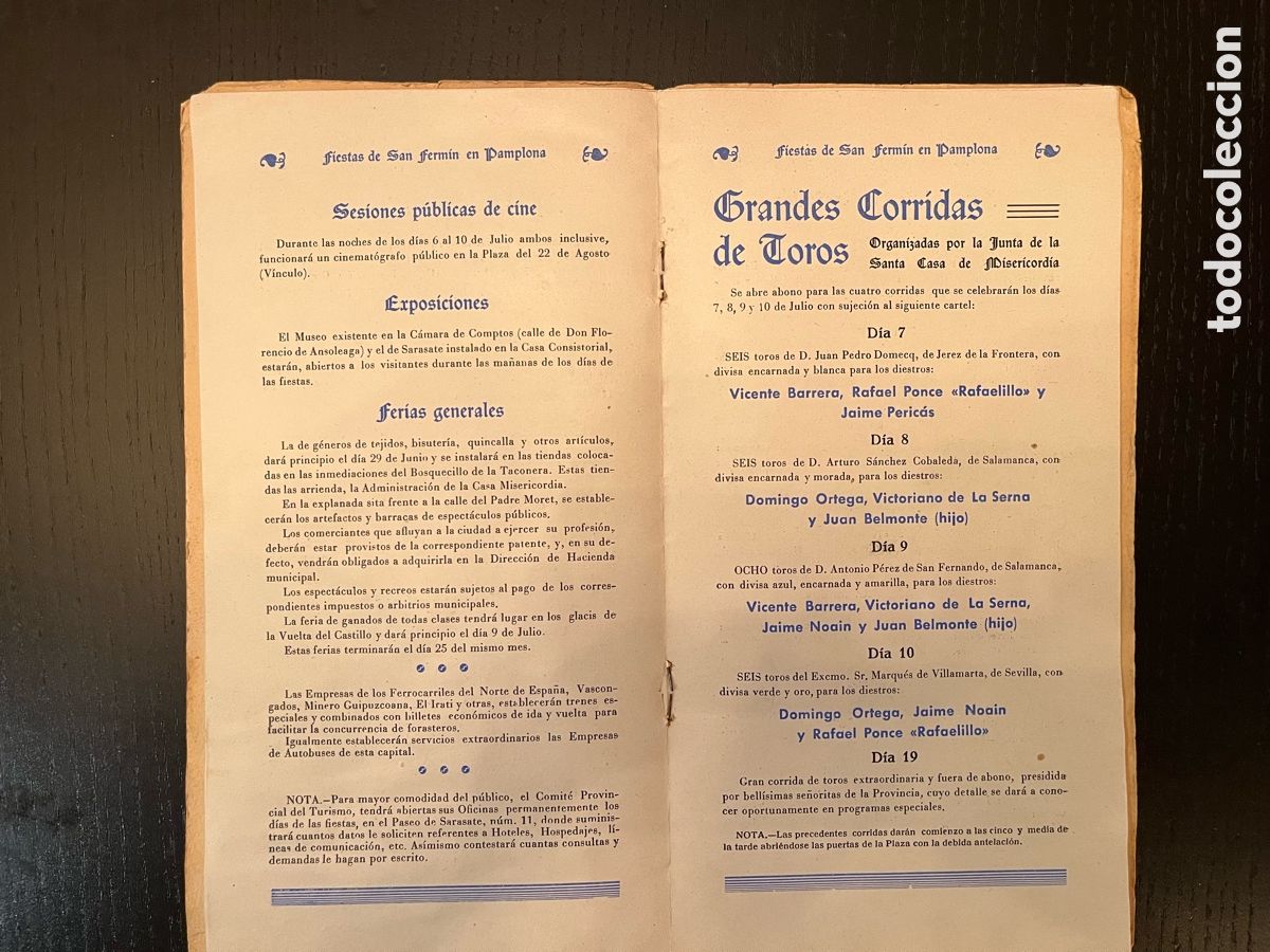 Antig&uuml;edades: Programa de San Ferm&iacute;n 1939 - Foto 6