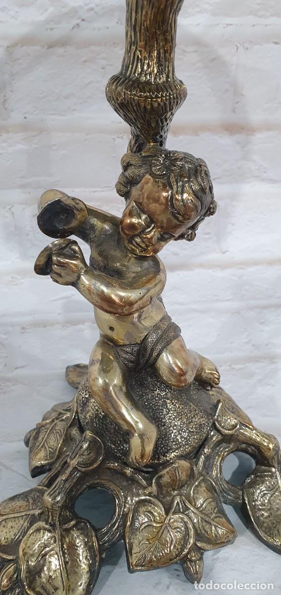 Antig&uuml;edades: Centro de mesa en bronce con marca y numerada - Foto 4