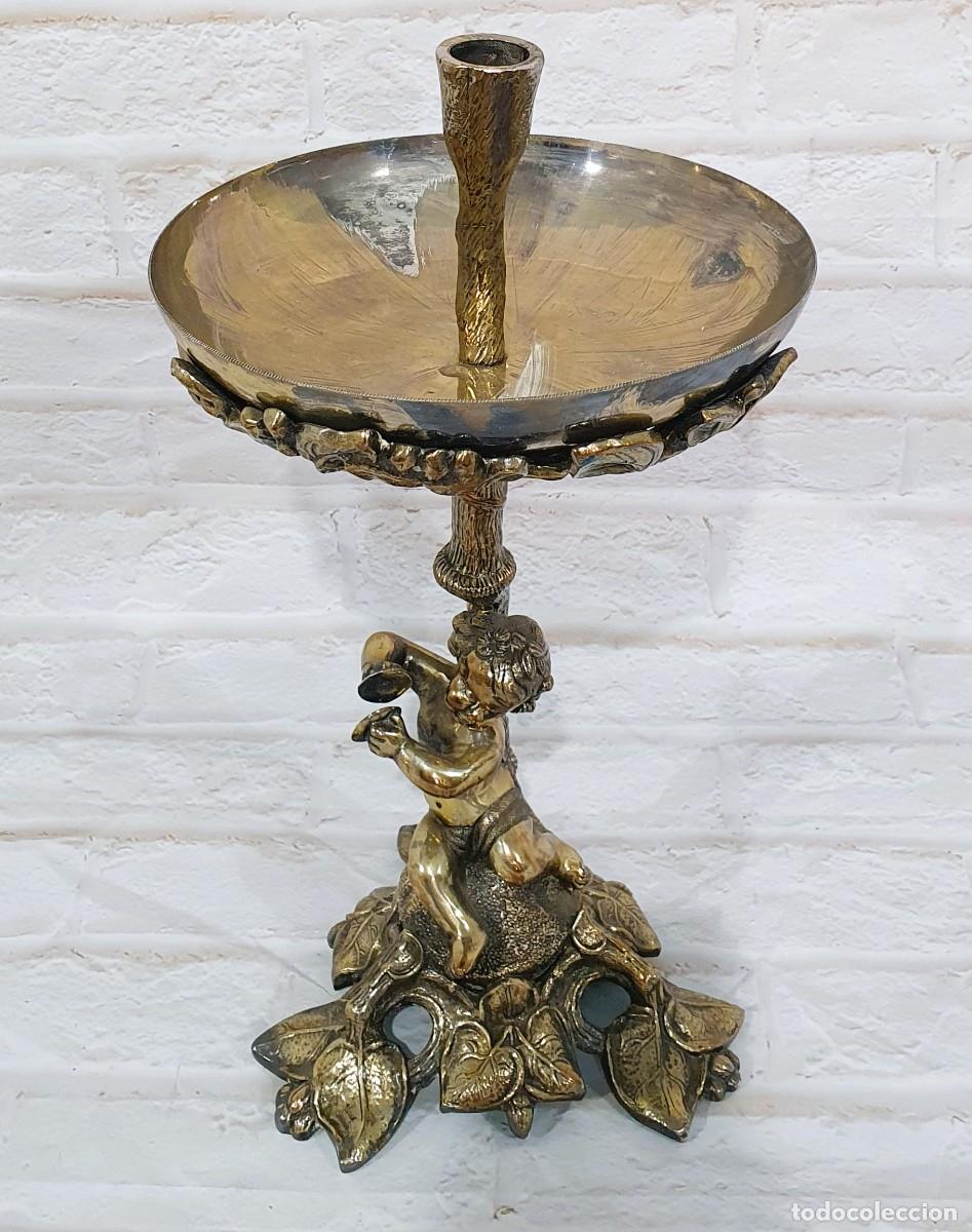 Antig&uuml;edades: Centro de mesa en bronce con marca y numerada - Foto 5