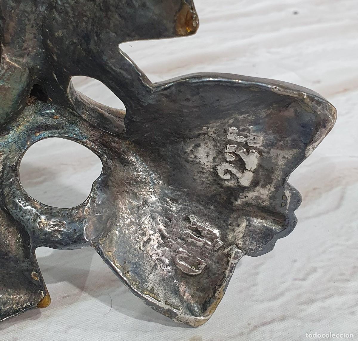Antig&uuml;edades: Centro de mesa en bronce con marca y numerada - Foto 9